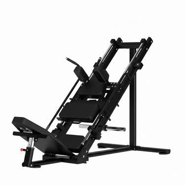 Black gym machine on a white background